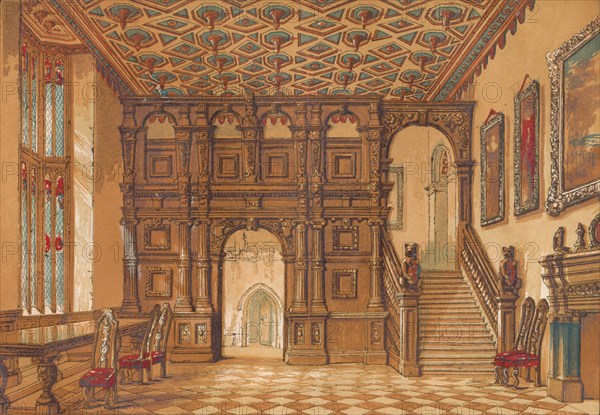 'Methley Hall', c1845, (1864). Artist: Unknown.