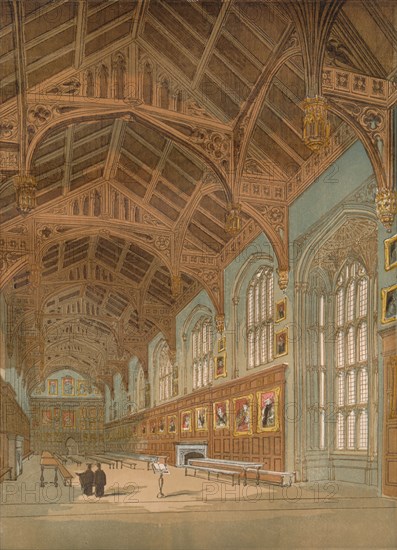 'Christ Church Hall, Oxford', c1845, (1864). Artist: Unknown.