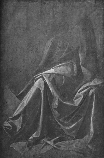 'Cast of Drapery for a Seated Figure', c1475 (1945). Artist: Leonardo da Vinci.