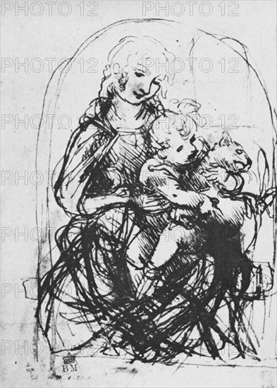 'Madonna and Child with a Cat', 1478-1481 (1945). Artist: Leonardo da Vinci.