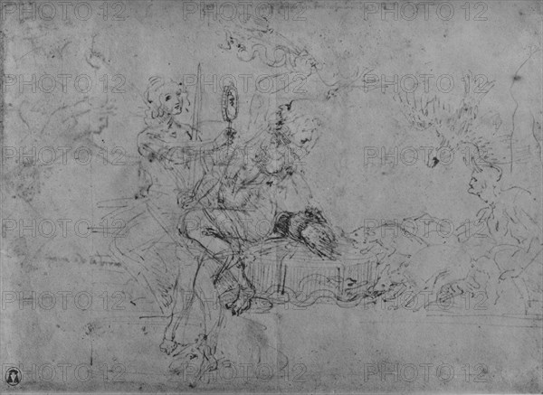 'An Allegory of Statecraft', c1480 (1945). Artist: Leonardo da Vinci.