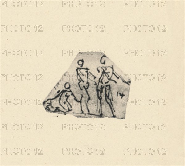 'Sketch of Three Figures', c1480 (1945). Artist: Leonardo da Vinci.