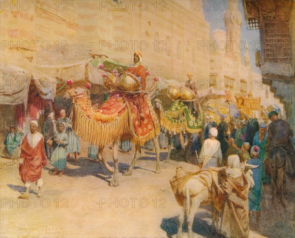 'An Arab Wedding Procession', c1905, (1912). Artist: Walter Frederick Roofe Tyndale.