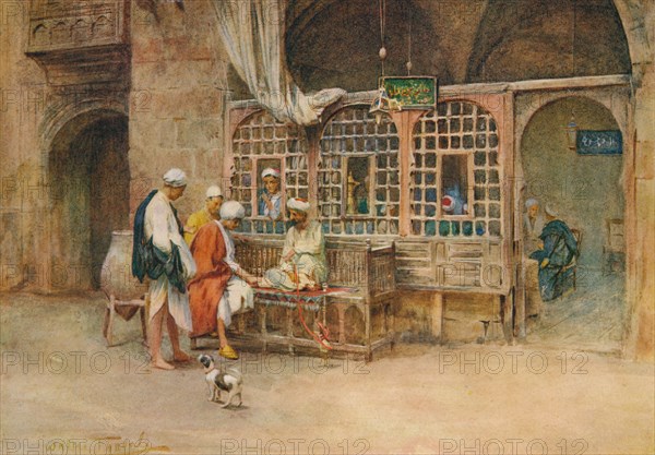 'A Cairene Café', c1905, (1912). Artist: Walter Frederick Roofe Tyndale.