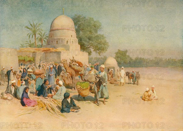 'A Market on the Edge of the Desert', c1905, (1912). Artist: Walter Frederick Roofe Tyndale.