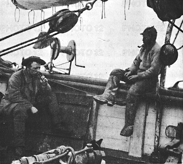 'On the After-Deck of the Fram (October, 1894)', 1894 (1897). Artist: Unknown.