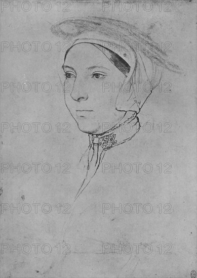 'A Lady: Unknown', c1532-1543 (1945). Artists: Hans Holbein the Younger, Unknown.