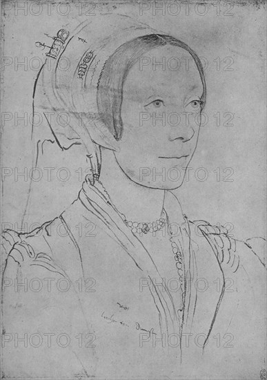 'A Lady: Unknown', c1532-1543 (1945). Artists: Hans Holbein the Younger, Unknown.