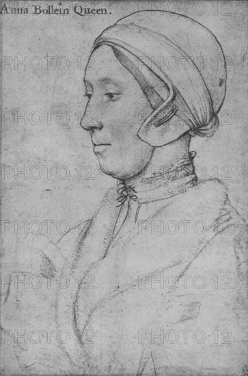 Anne Boleyn', 1533-1536 (1945). Artists: Hans Holbein the Younger, Anne Boleyn.