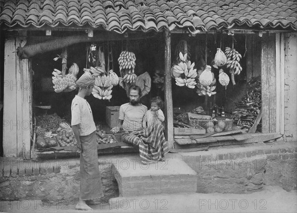 'A Native Boutique or Fruit Shop', c1890, (1910). Artist: Alfred William Amandus Plate.