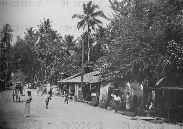 'Roadside Scene on the Way to Mt. Lavinia', c1890, (1910). Artist: Alfred William Amandus Plate.