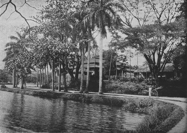 'Kandy - A Picturesque Corner of the Lake', c1890, (1910). Artist: Alfred William Amandus Plate.