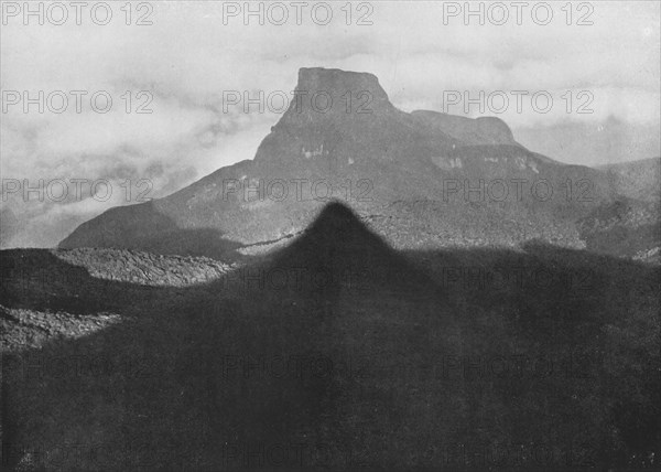 'The Shadow of Adam's Peak and Bible Rock. Taken from the Peak at Sunrise', c1890, (1910). Artist: Alfred William Amandus Plate.