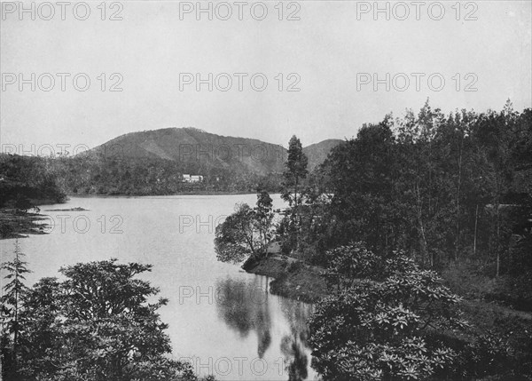 'A Corner of Nuwara Eliya Lake', c1890, (1910). Artist: Alfred William Amandus Plate.