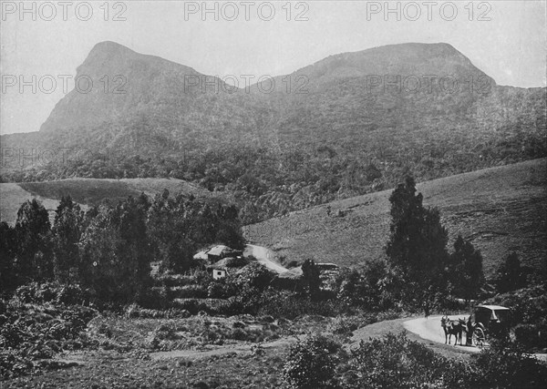 'On the Road to Hakgalla. Hakgalla Rock in the Distance', c1890, (1910). Artist: Alfred William Amandus Plate.