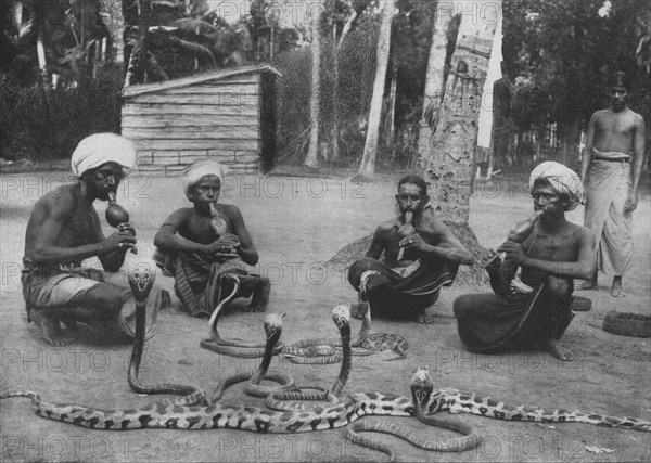 'Snake Charmers', c1890, (1910). Artist: Alfred William Amandus Plate.