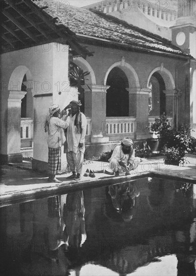 'Religious Preparations at the Mosque', c1890, (1910). Artist: Alfred William Amandus Plate.