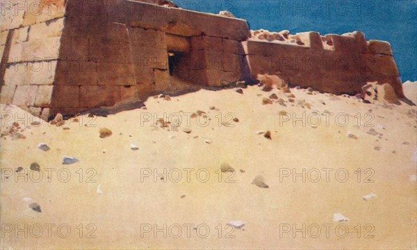 'Mastaba Below the Second Pyramid', c1880, (1904). Artist: Robert George Talbot Kelly.