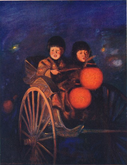 'By the Light of the Lanterns', c1887, (1901). Artist: Mortimer L Menpes.