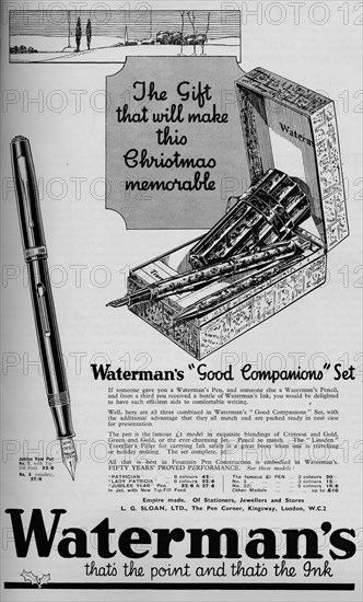 'Waterman's Good Companions Set', 1934, (1934). Artist: Unknown.