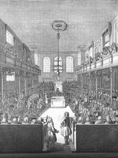 'House of Commons in the time of George II', 1845. Artist: Unknown.