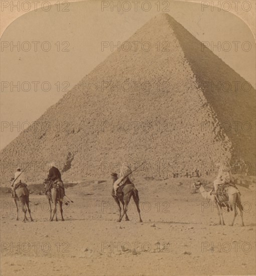 'Cheops, the Greatest of the Pyramids, Egypt', 1896. Artist: Unknown.