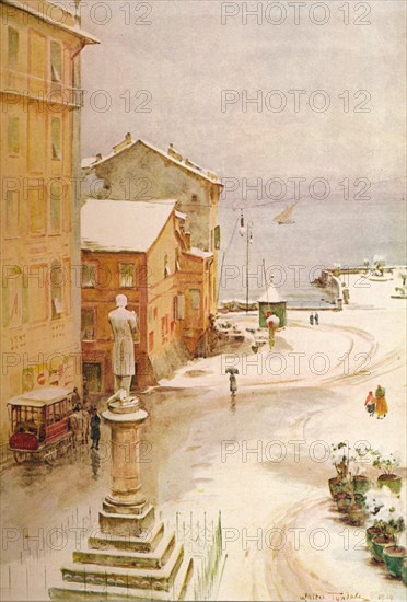 'Piazza Mazzini, S. Margherita', c1910, (1912). Artist: Walter Frederick Roofe Tyndale.