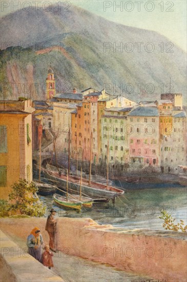 'The Harbour at Camogli', c1910, (1912). Artist: Walter Frederick Roofe Tyndale.