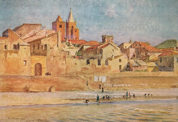 'Albenga from the Centa', c1910, (1912). Artist: Walter Frederick Roofe Tyndale.
