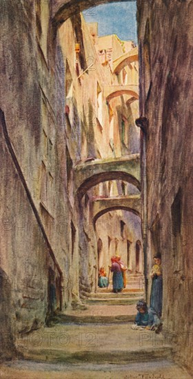 'Vicolo della Providenza, San Remo', c1910, (1912). Artist: Walter Frederick Roofe Tyndale.