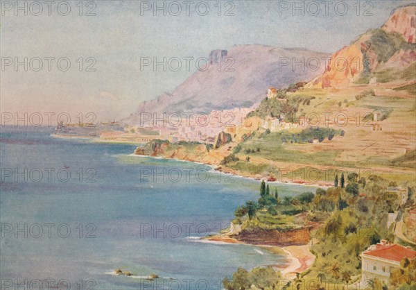 'The Principality of Monaco', c1910, (1912). Artist: Walter Frederick Roofe Tyndale.