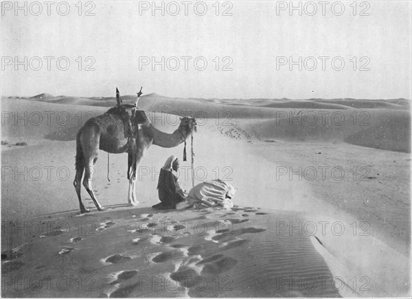 'The Sunset Prayer in the Desert', c1913. Artist: Charles JS Makin.