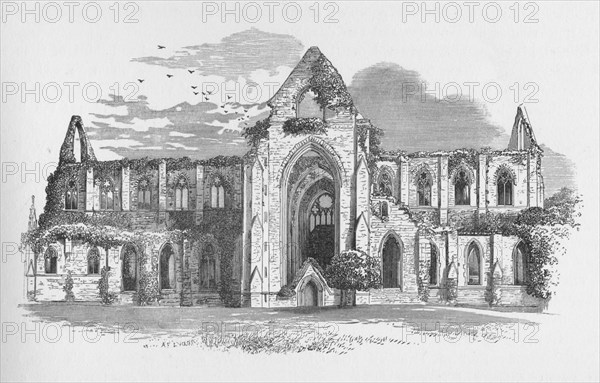 'From the South', Tintern Abbey, c1885, (1897). Artist: Alexander Francis Lydon.