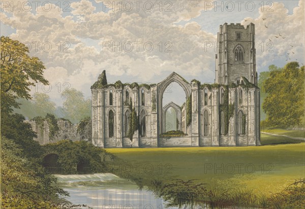 'Fountains Abbey', 1882, (1897). Artist: Alexander Francis Lydon.