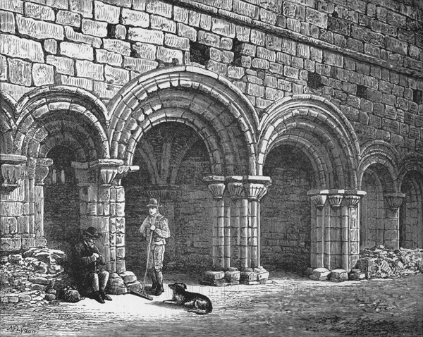 'Chapter House', 'Kirkstall Abbey, c1880, (1897). Artist: Alexander Francis Lydon.