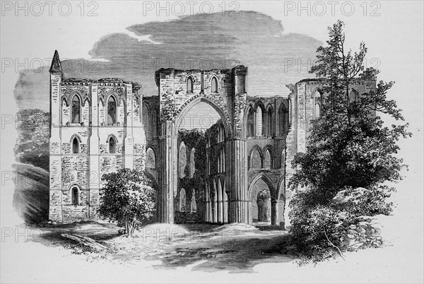 'Choir, from North', Rievaulx Abbey, c1880, (1897). Artist: Alexander Francis Lydon.