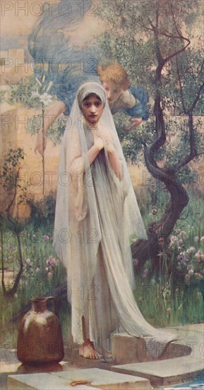 'The Annunciation', 1892, (c1900). Artist: Arthur Hacker.