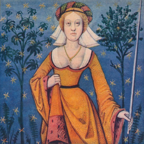 'Flore - Deesse Des Fleurs', 1403, (1939). Artist: Master of Berry's Cleres Femmes.