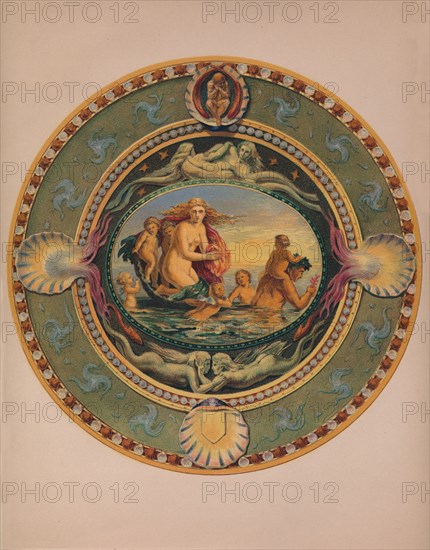 'Plateau in Majolica Ware', 1863.  Artist: Robert Dudley.