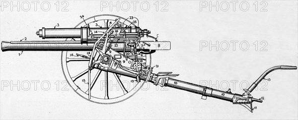 'British 18-Pounder Gun', 1915. Artist: Unknown.