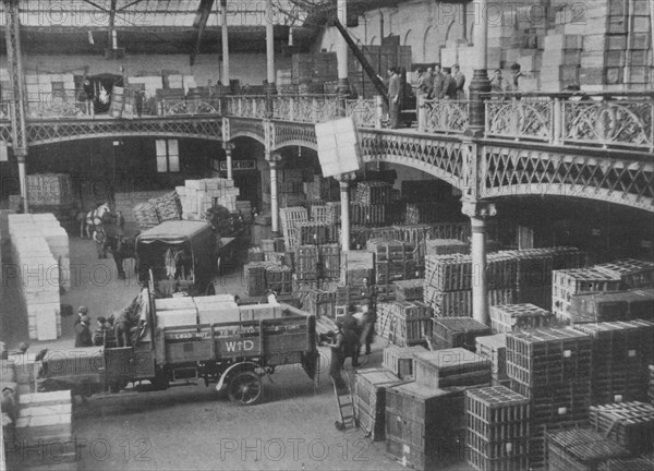 'The despatching room of one of the great Government stores', 1915. Artist: Unknown.