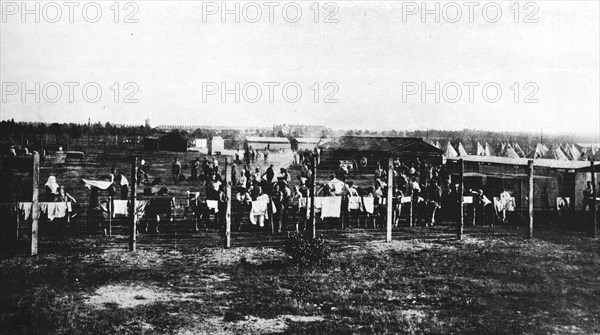 'The concentration camp at Frith Hill, Camberley', 1914, (1915). Artist: Unknown.