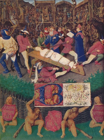 'The Martyrdom of St. Apolline', c1455, (1939). Artist: Jean Fouquet.