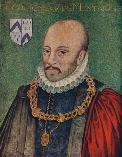 'Portrait of Michel Montaigne', c1578, (1939). Artist: Daniel Dumonstier.