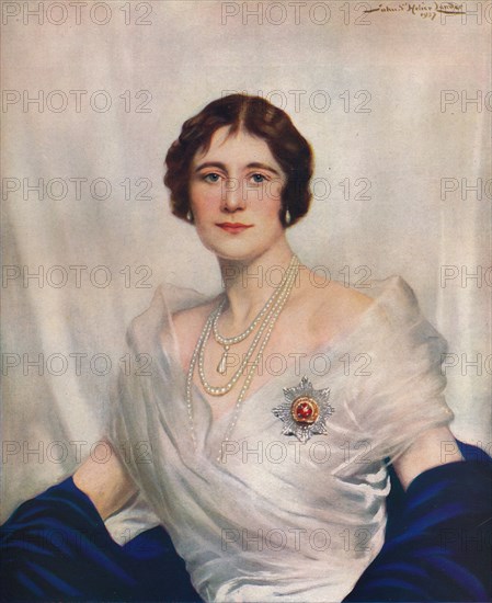 'Her Majesty Queen Elizabeth', 1937. Artist: John Saint-Helier Lander.