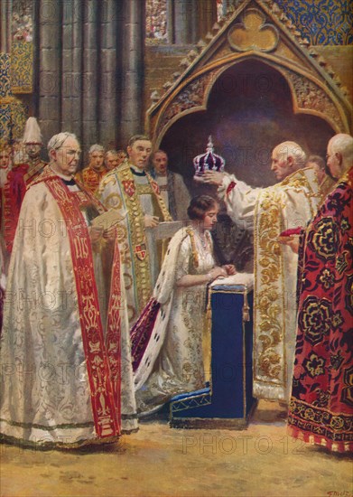 'The Crowning of the Queen Consort', 1937. Artist: Unknown.