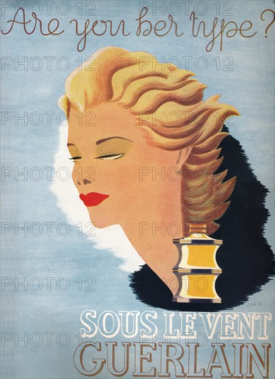 'Are you her type? - Sous Le Vent Guerlain', 1937. Artist: Unknown.