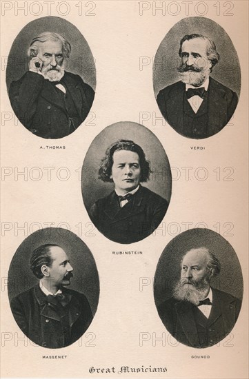 'Great Musicians - Plate I.', 1895. Artist: Unknown.