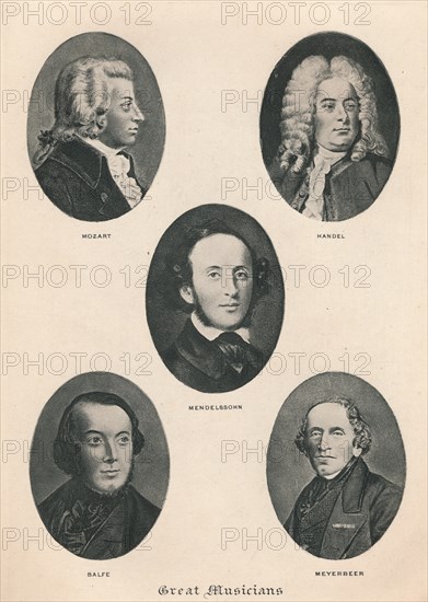 'Great Musicians - Plate IV.', 1895. Artist: Unknown.