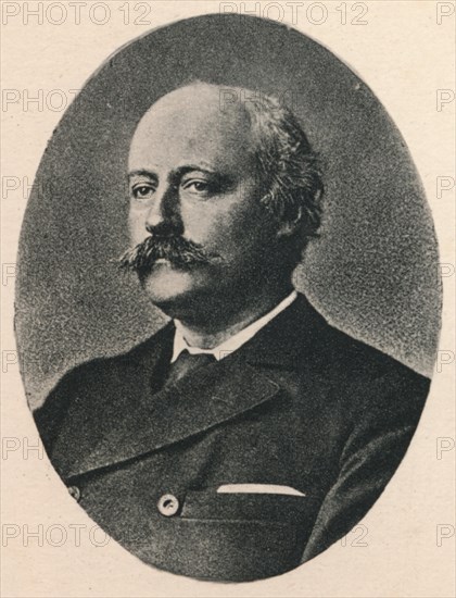 'Dr. Hubert Parry', c1880, (1895). Artist: F Jenkins Heliog.